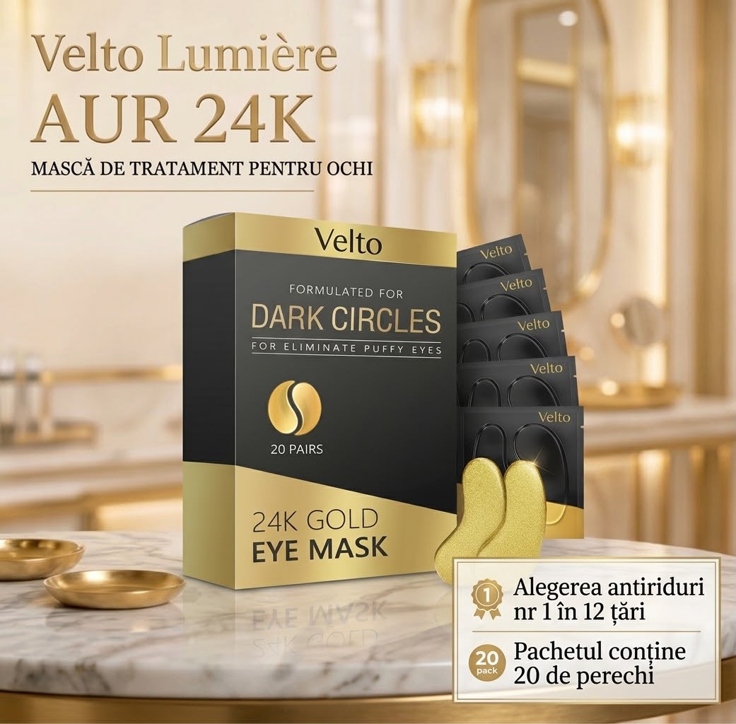 Plasturii Velto Lumiére cu AUR de 24K