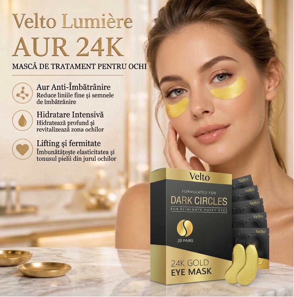 Plasturii Velto Lumiére cu AUR de 24K