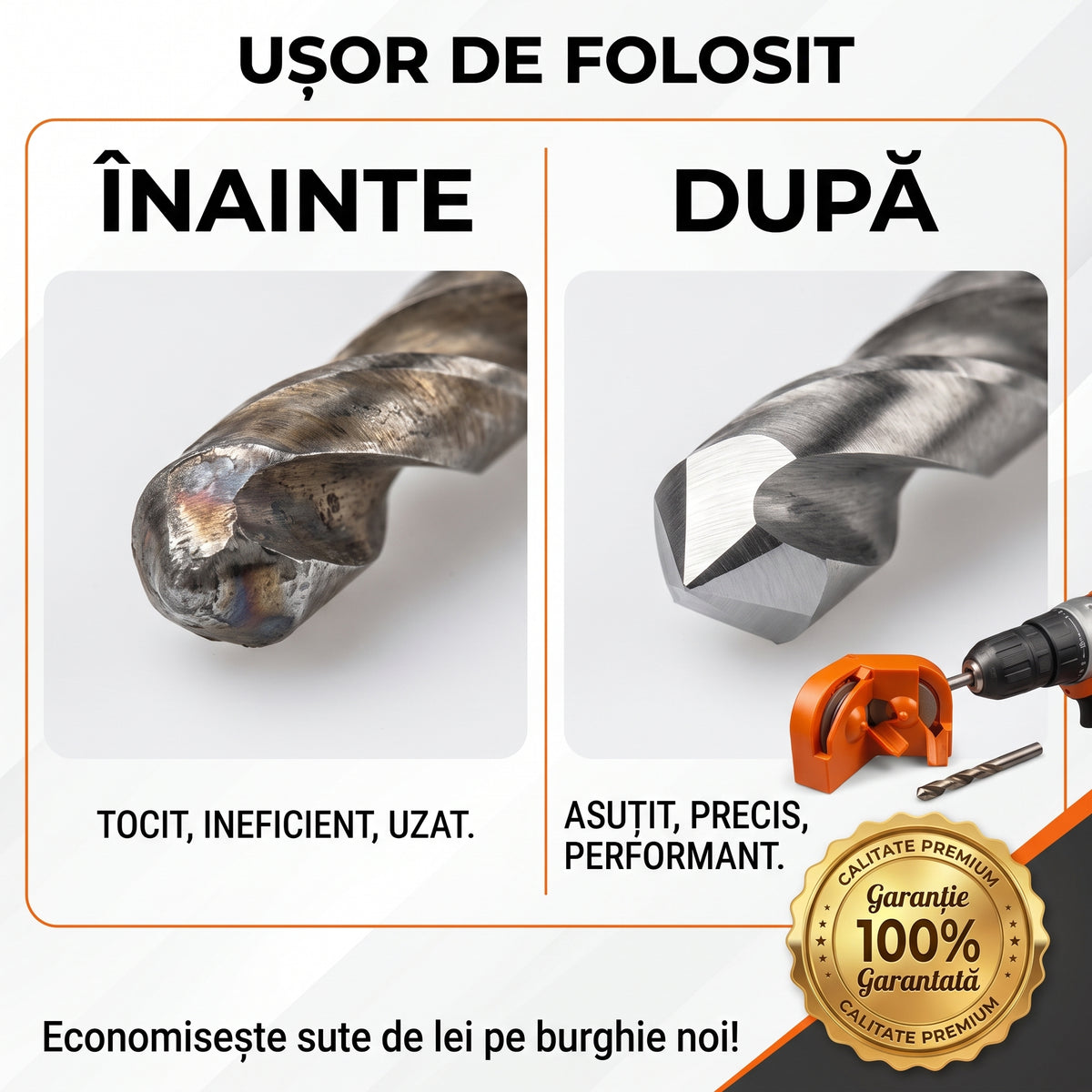 Ascuțitorul Meșterul Român™ ⭐ | Ascuțitorul Universal pentru Orice Gospodărie