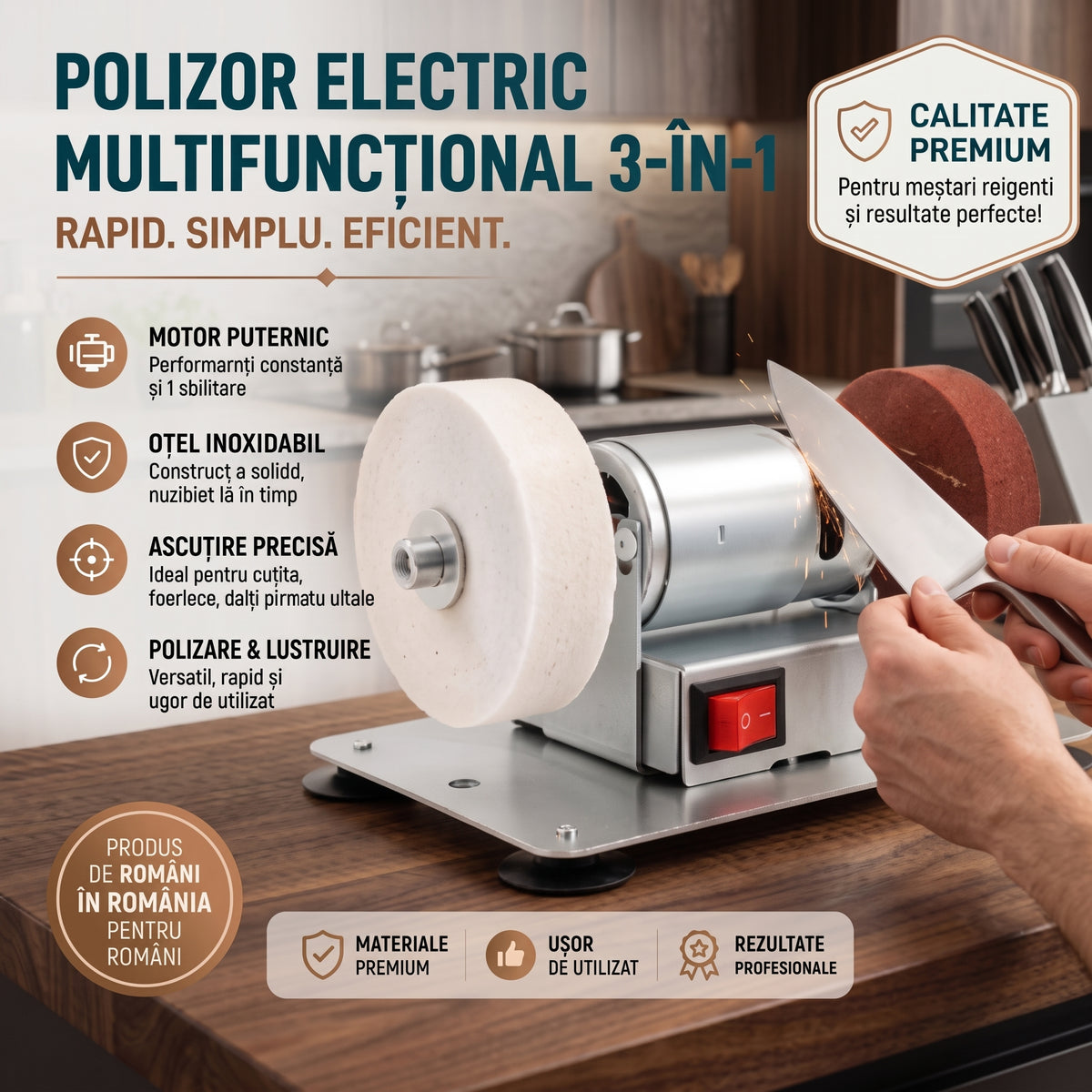 POLIZOR ELECTRIC MULTIFUNCȚIONAL 3 ÎN 1