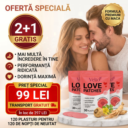 Set 30 plasturi Velto Ignite-Formulă Premium pentru Cupluri