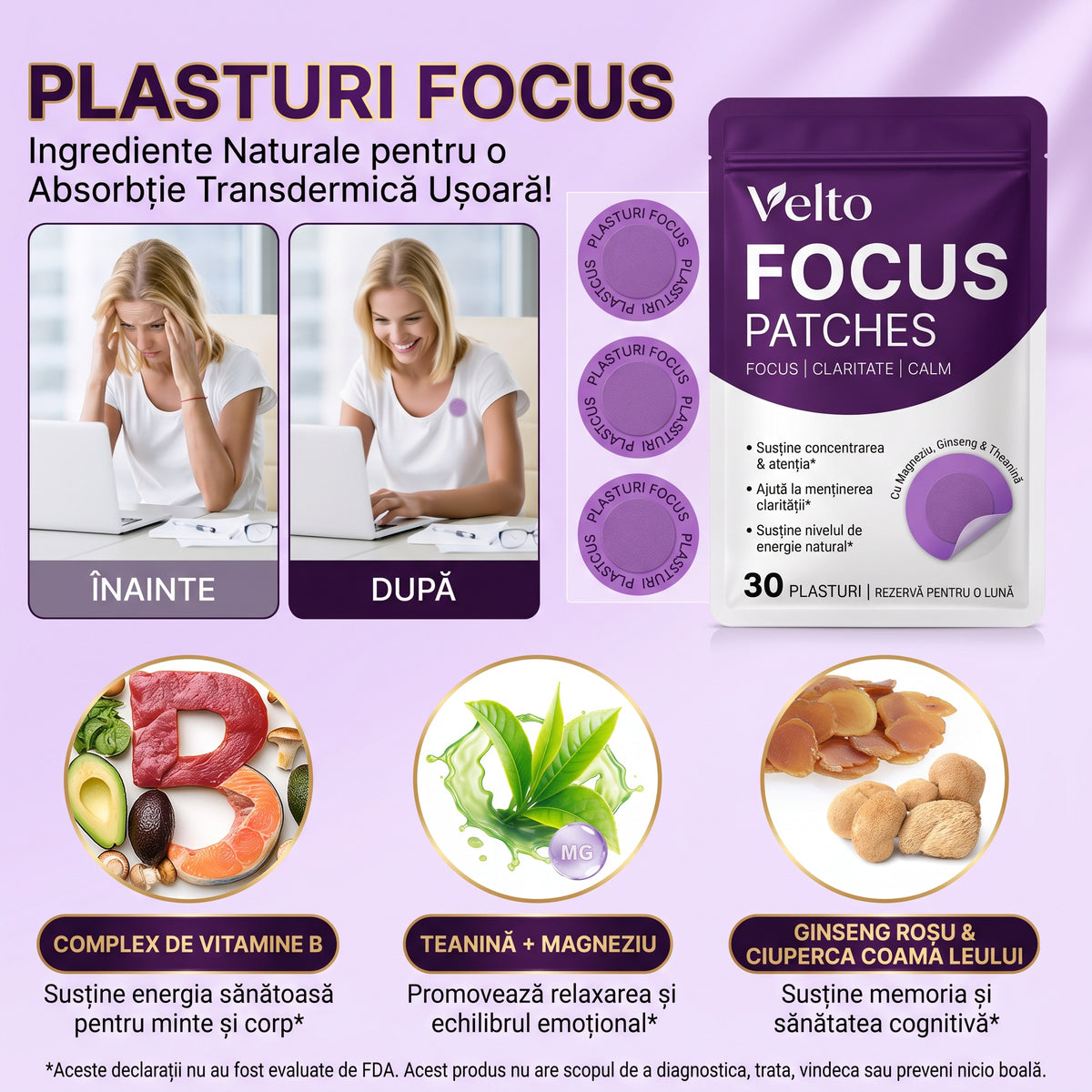 Set plasturi „Adio Oboseală” 30+30 GRATIS