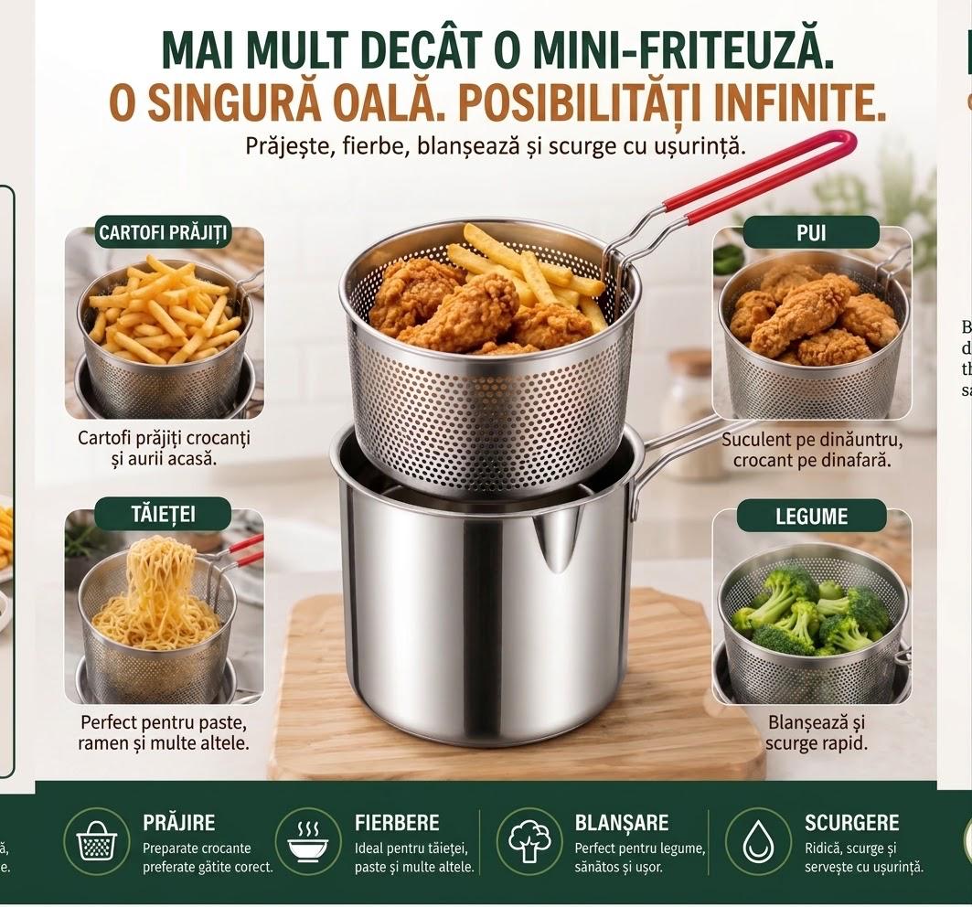 Velto MultiCook™ – Oală 2-în-1 cu Coș