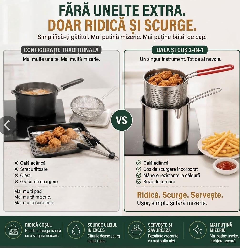 Velto MultiCook™ – Oală 2-în-1 cu Coș